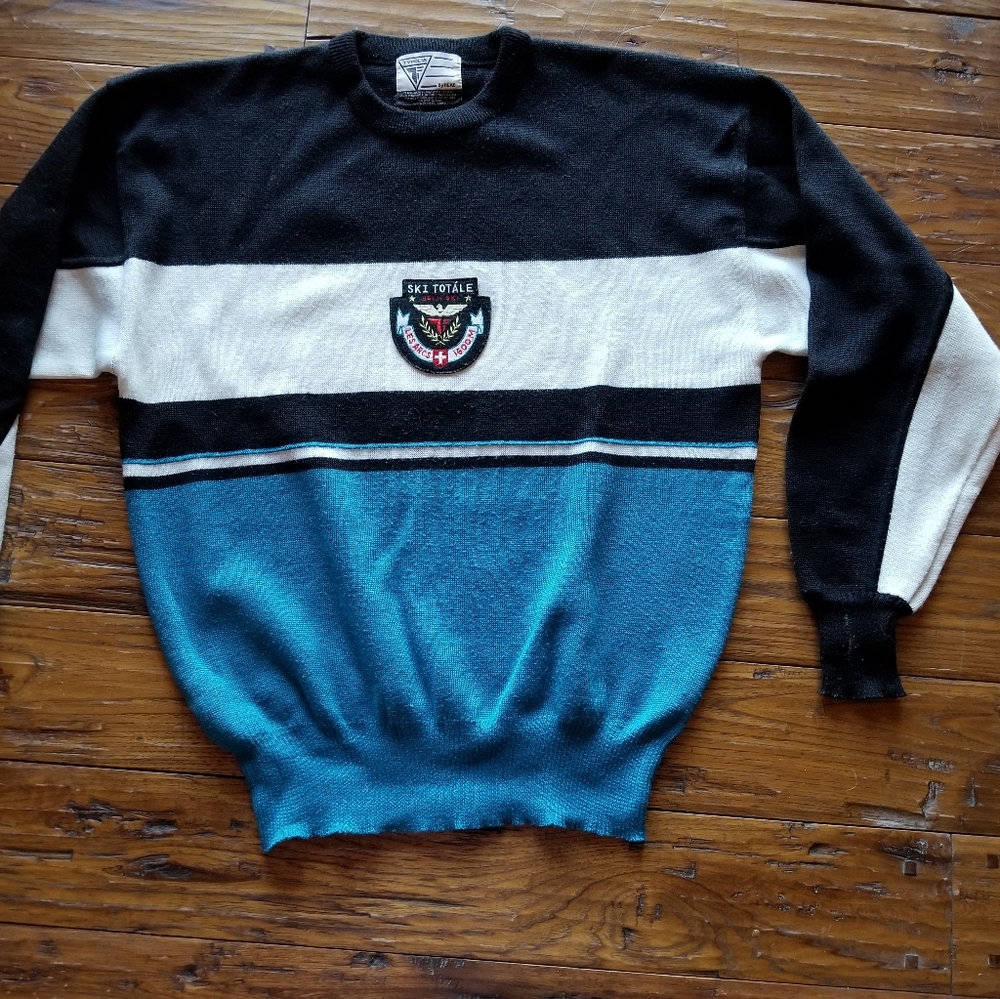 Vintage late 80s Tyrolia Wool Merino Wool Ski Swea